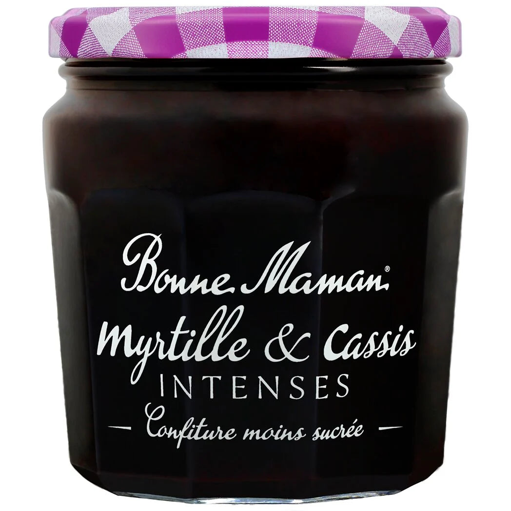 BONNE MAMAN jam blueberry and blackcurrant intenses 335g