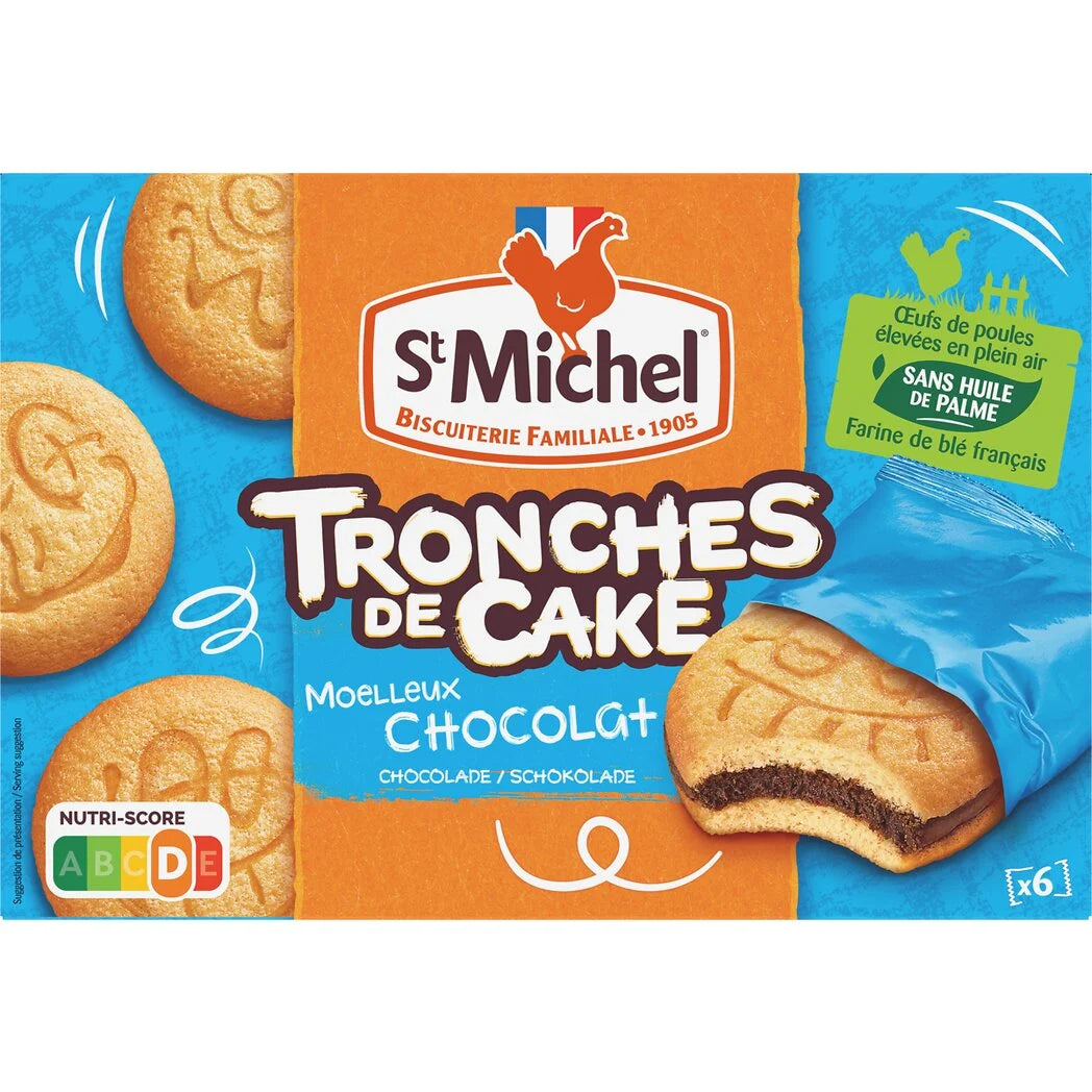 Bolos de Chocolate St Michel Tronches de Cake 175g