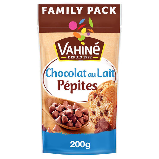 Gotas de Chocolate ao Leite VAHINE 200g – Para Cookies e Bolos