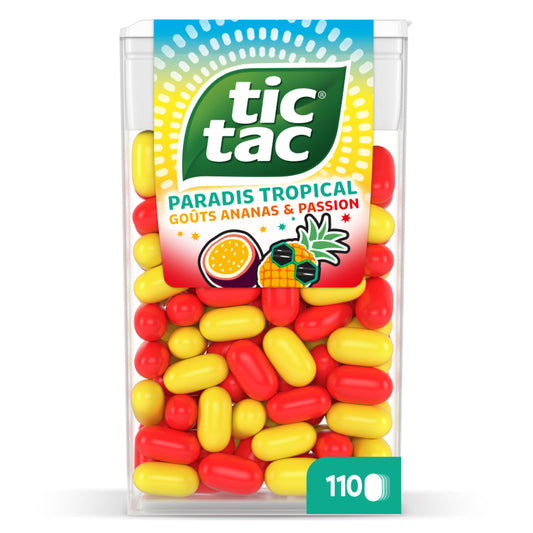 TIC TAC Pineapple & Passion Fruit Flavored Candies 54g
