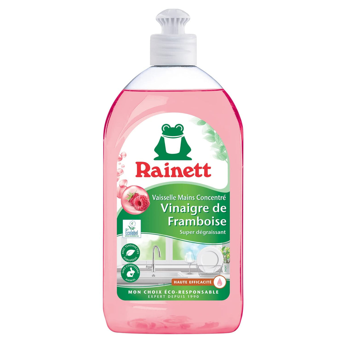RAINETT Ecolabel Concentrated Raspberry Vinegar Dishwashing Liquid 500ml