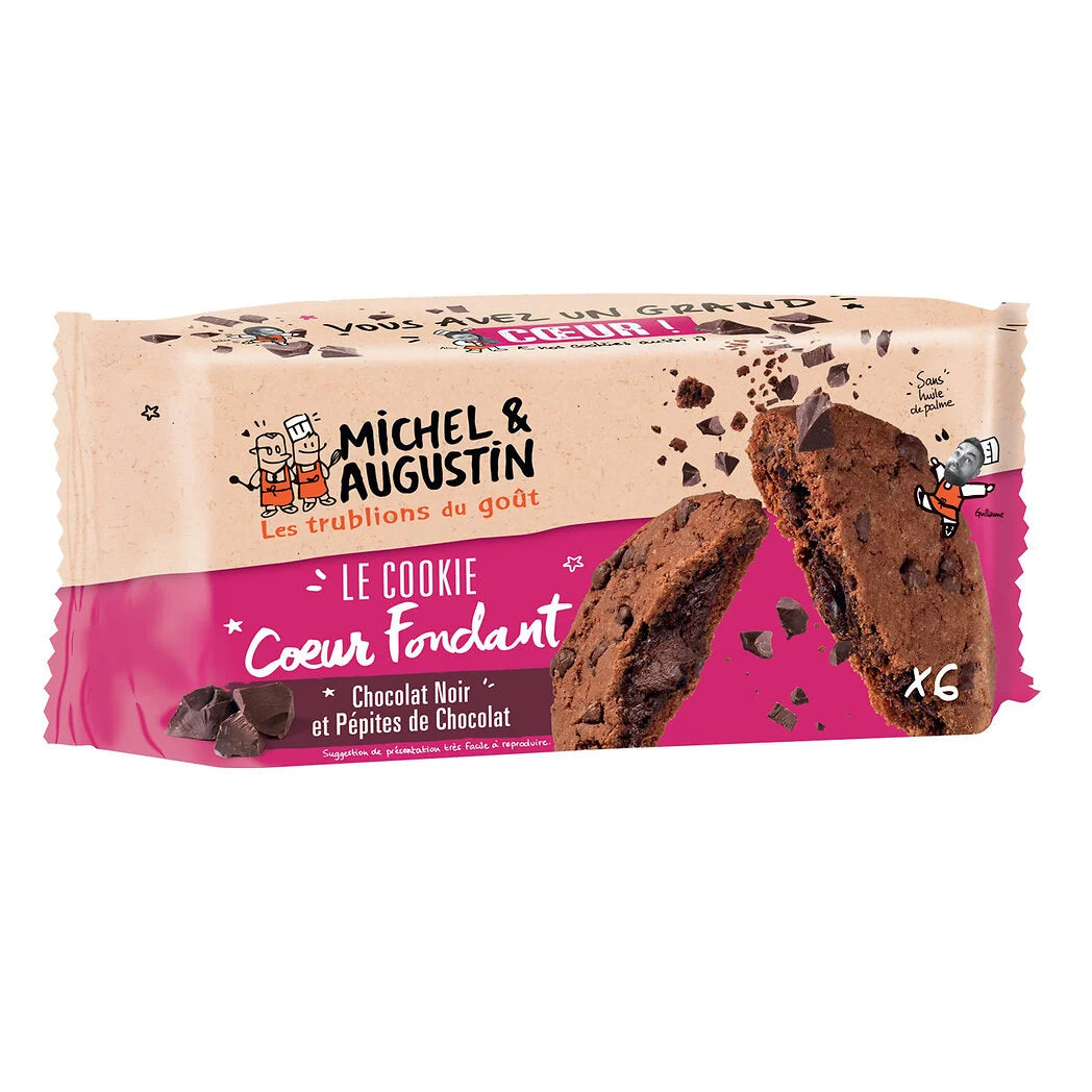 MICHEL ET AUGUSTIN Super Cookies with Dark Chocolate & Chocolate Chips 180g