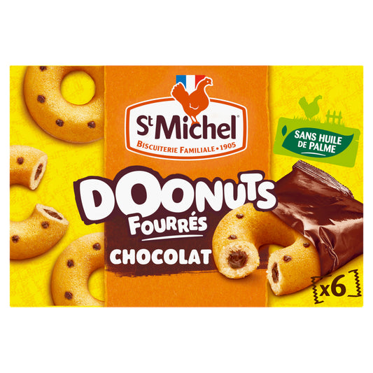 ST MICHEL Donuts fourrés au chocolat 180g