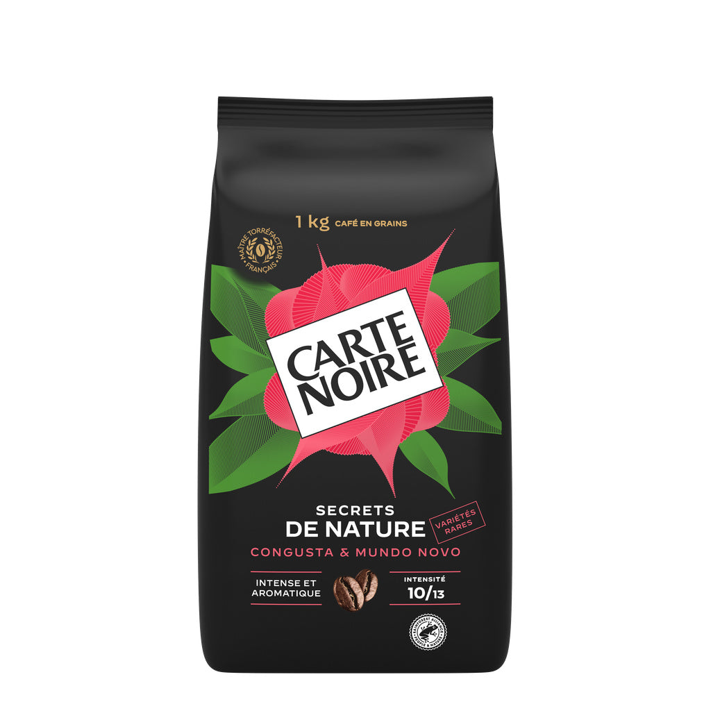 CARTE NOIRE Café en grains Secrets de Nature Congusta et Mundo Novo 1kg