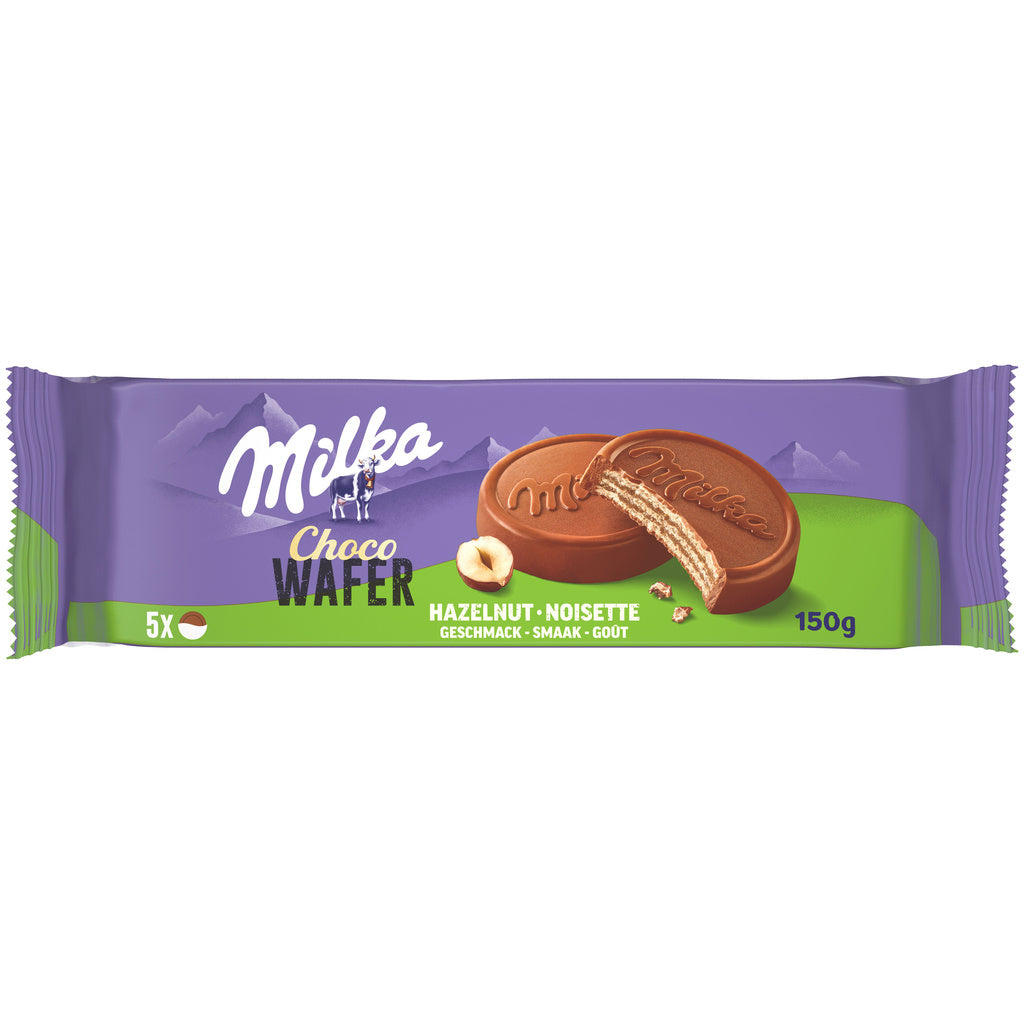 MILKA hazelnut-filled wafer coated with milk chocolate x5 - 150g