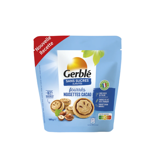 Biscuits GERBLÉ Noisette Cacao sans sucres ajoutés 180g