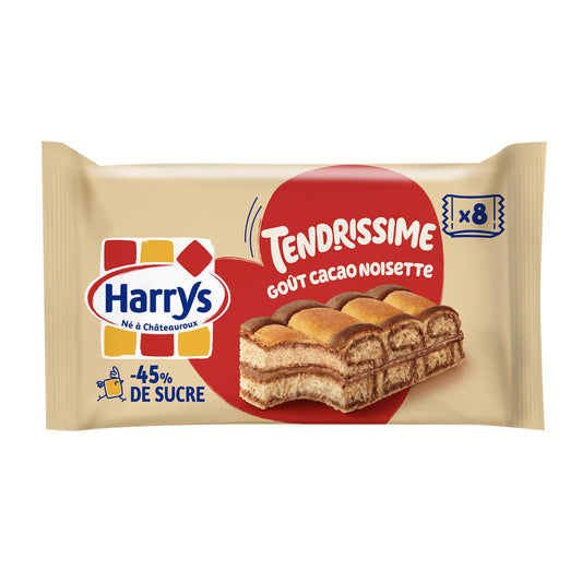 HARRYS cakes with cocoa and hazelnut - Tendrissime x8 - 264g