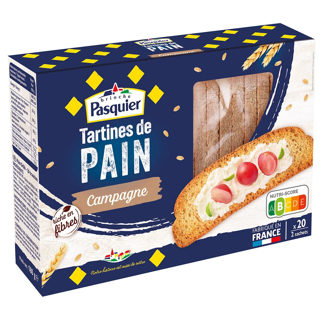 Tostadas de Pan de Campo PASQUIER (x20) 180g