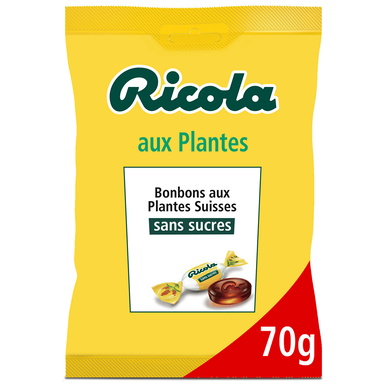 RICOLA Caramelo Herbal Sin Azúcar con Stevia 70g