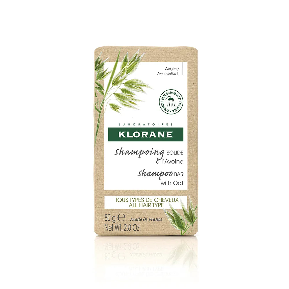 Shampooing solide extra-doux au lait d'avoine KLORANE - Tous types de cheveux 80 g