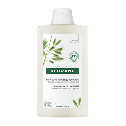 Shampooing extra-doux KLORANE - Tous types de cheveux - Avoine 400 ml