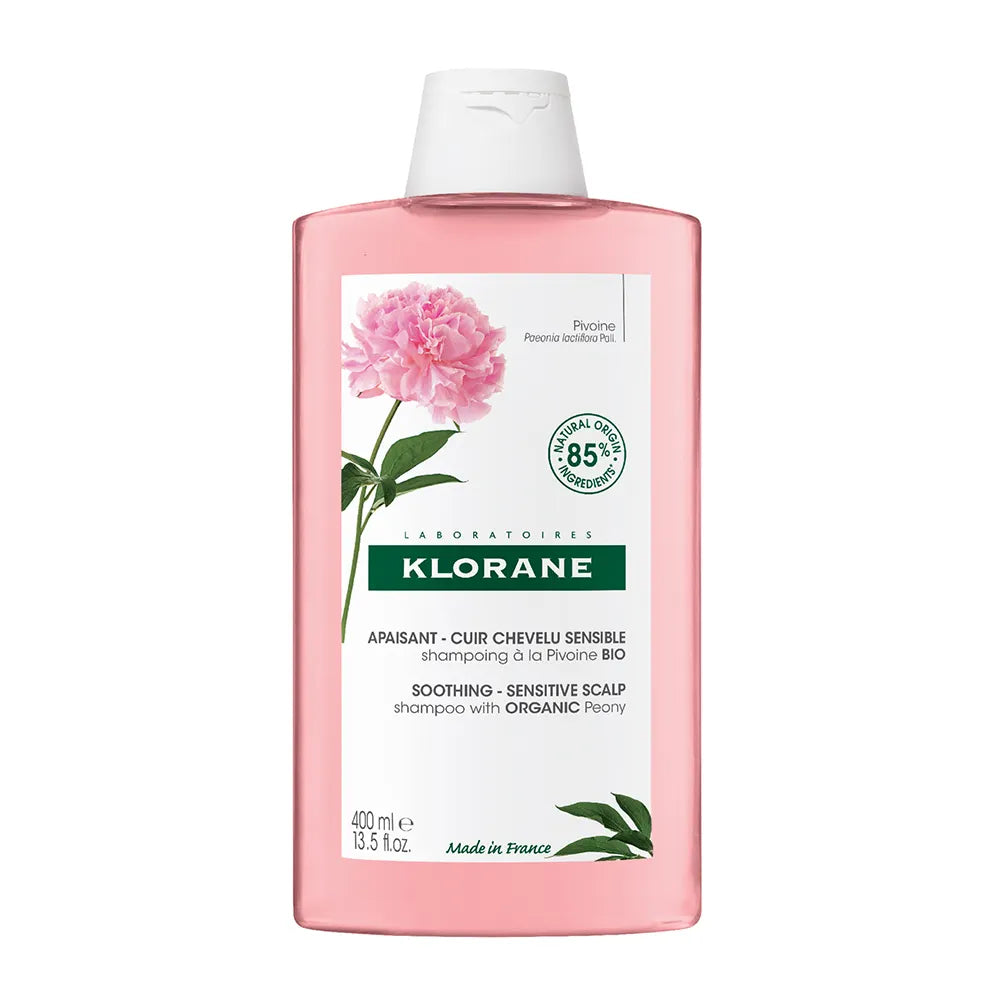 KLORANE Shampoo Lenitivo e Anti-Irritazione alla Peonia - Cuoio Capelluto Sensibile e Irritato 400 ml