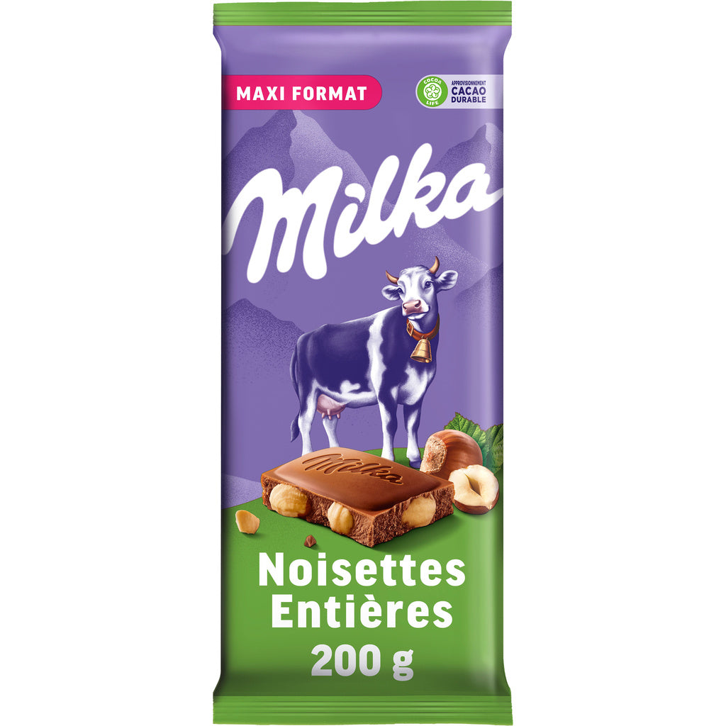 MILKA milk chocolate whole hazelnuts 200g