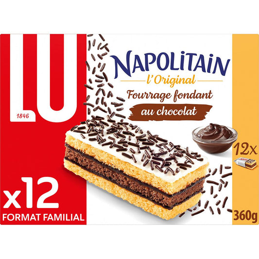 LU Napolitain - cake soft the Original with chocolate family size 360g