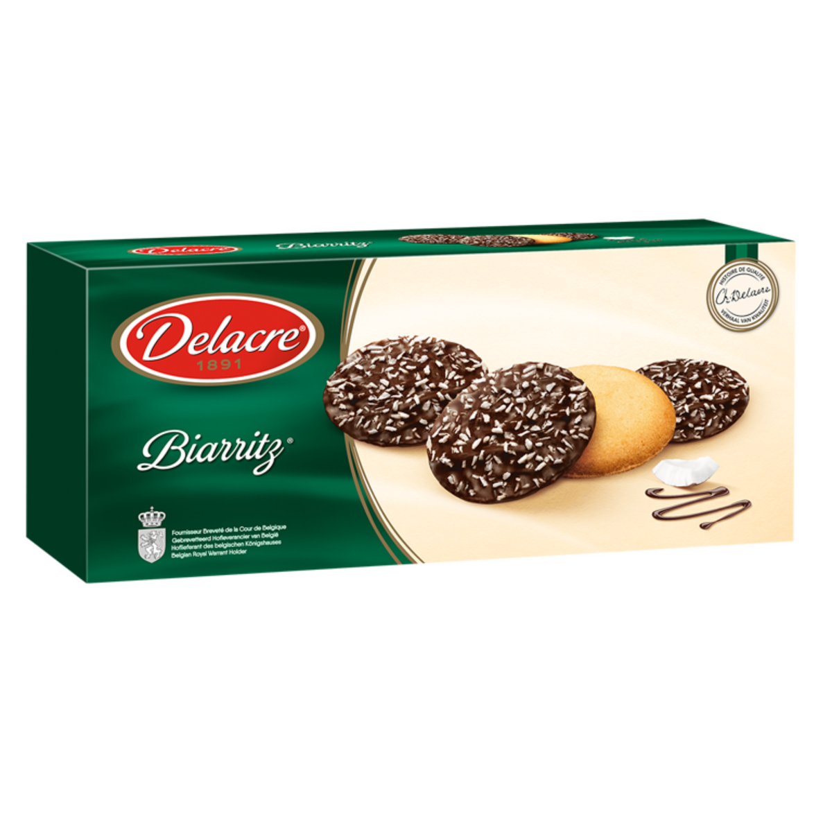 Galletas DELACRE Biarritz con Chocolate y Coco 175g