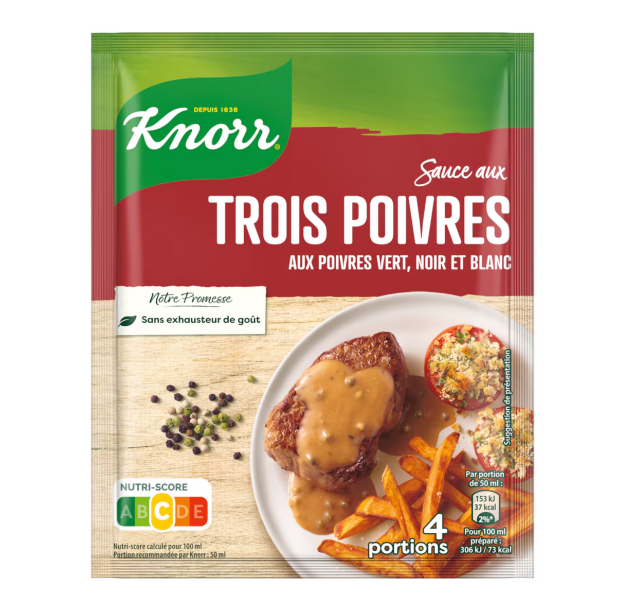 Molho Knorr Três Pimentas - Verde, Preta, Branca 32 g