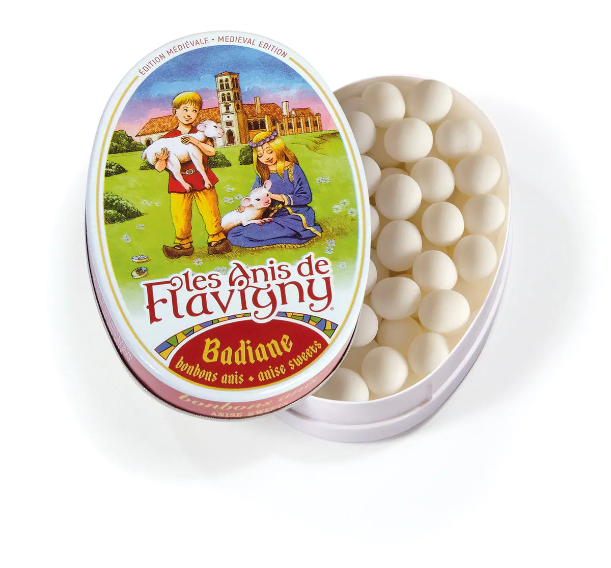 ANIS DE FLAVIGNY Mittelalterliche Ovale Dose – Sternanis (Badiane) 50g