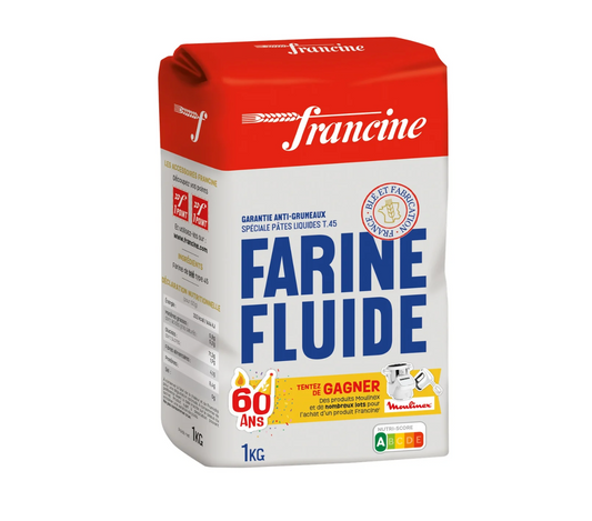 Farine FRANCINE T45 lisse et sans grumeaux 1kg