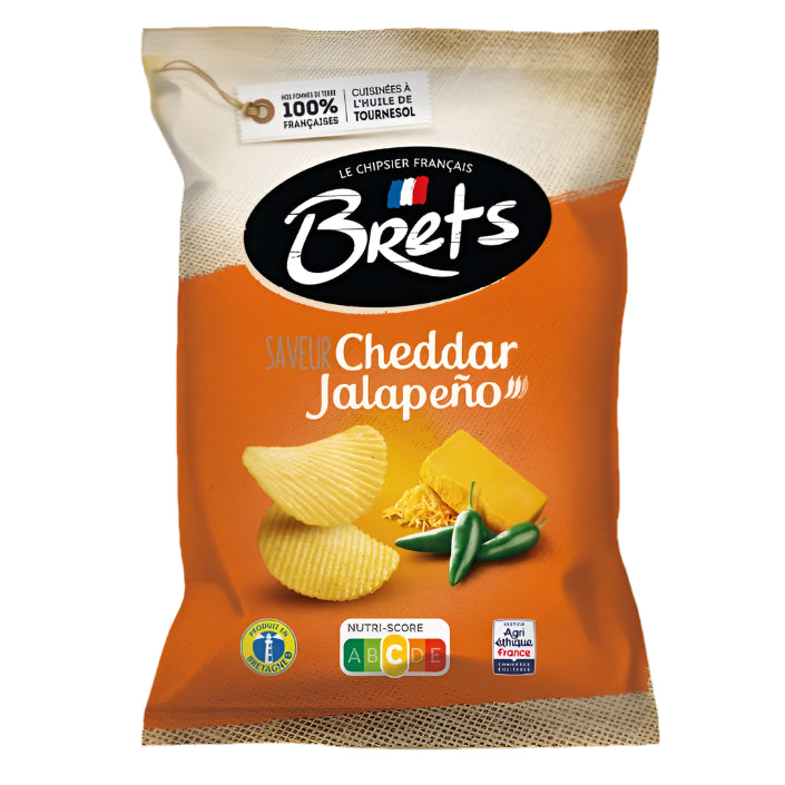 Chips BRETS saveur Cheddar Jalapeño 125g
