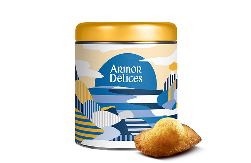 ARMOR DÉLICES Cylindrical Madeleines d’Armor Gift Box X12 – 396G (YELLOW)