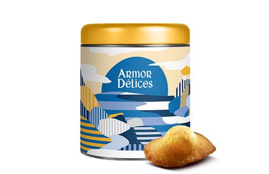 ARMOR DÉLICES Cylindrical Madeleines d’Armor Gift Box X12 – 396G (YELLOW)
