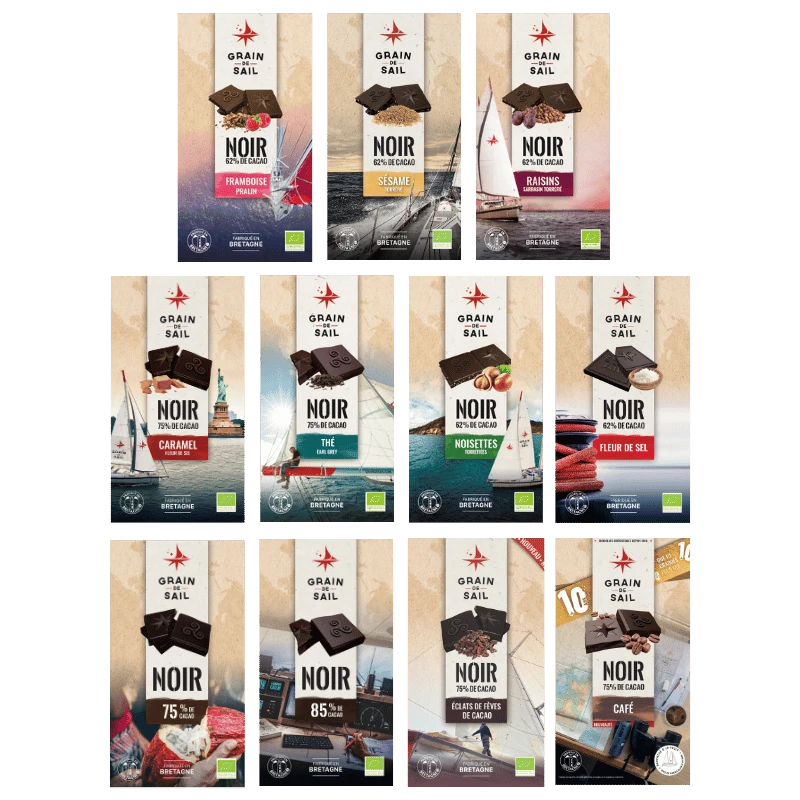 GRAIN DE SAIL Collection Noir x11