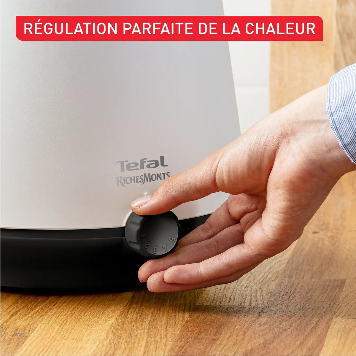 Conjunto de Fondue TEFAL RichesMonts, Antiaderente, 8 Pessoas, Parede Isolada