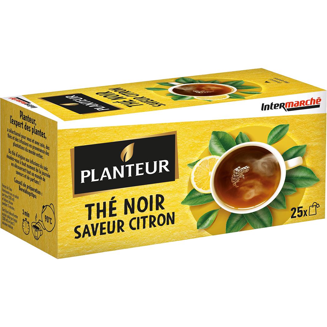 PLANTEUR Lemon-Flavored Black Tea – 25 Tea Bags