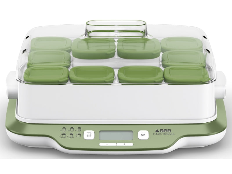 SEB Yogurt and Cheese Maker MultiDelices Express & Plant-Based French/EU Plug, 450W