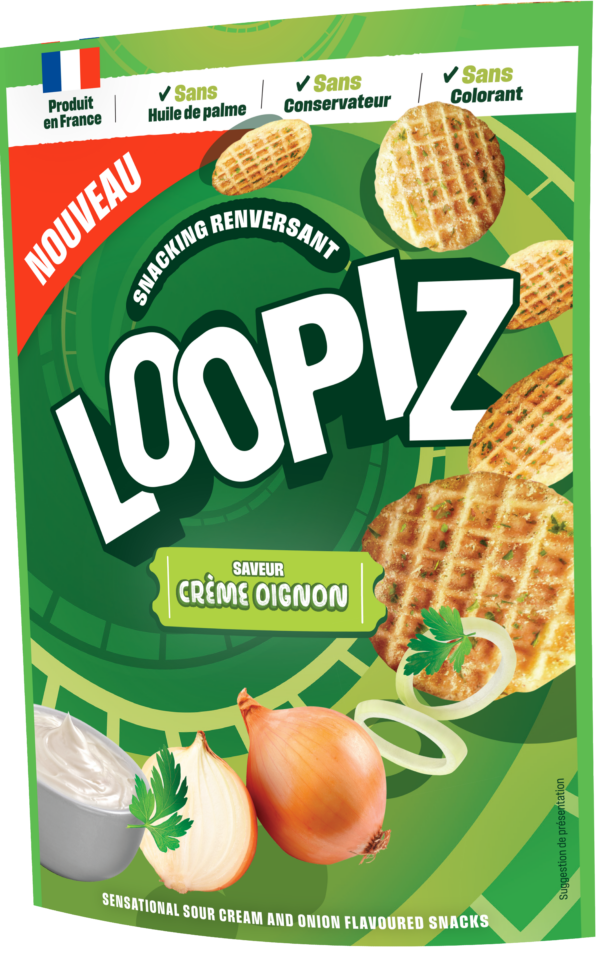 LOOPIZ Cracker Frischkäse-Zwiebel-Geschmack 55g