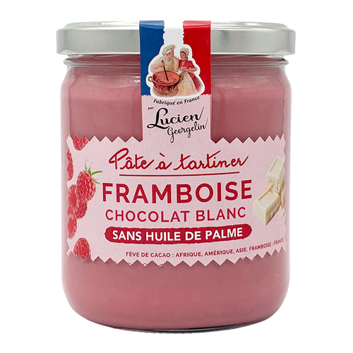 LUCIEN GEORGELIN Raspberry and white chocolate spread - 400g