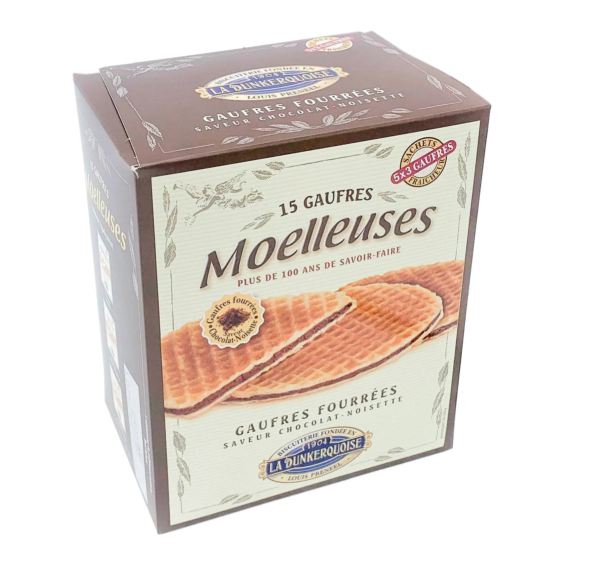 LA DUNKERQUOISE Cialde morbide ripiene al cioccolato e nocciole - 300g