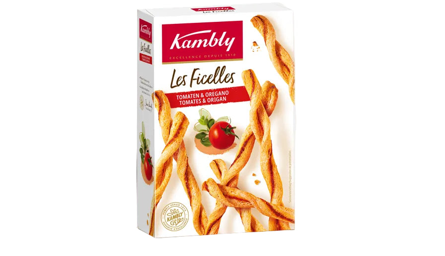 KAMBLY Biscuits apéritifs ficelles tomates 100g