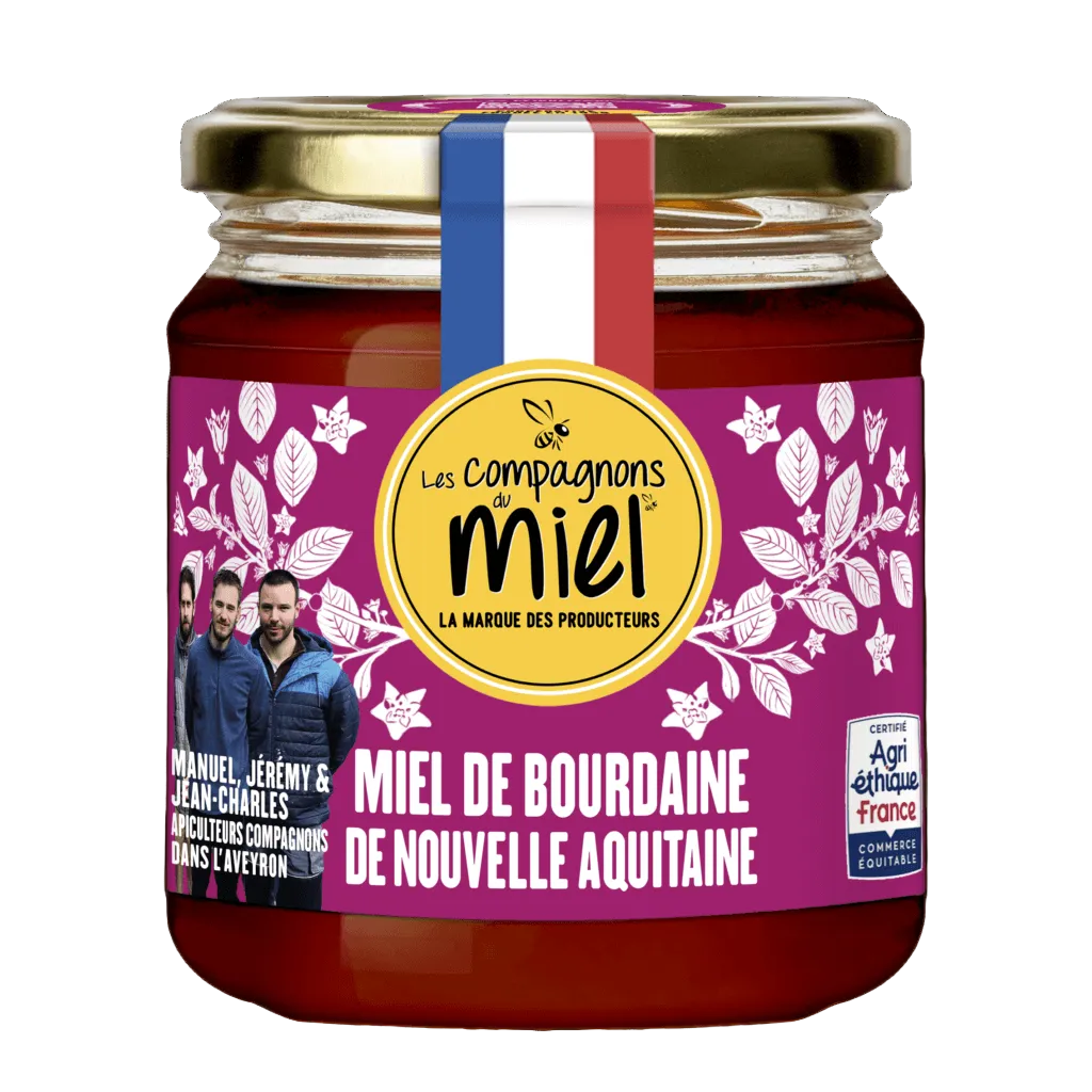 LES COMPAGNONS DU MIEL French New Aquitaine Buckthorn Honey 375g
