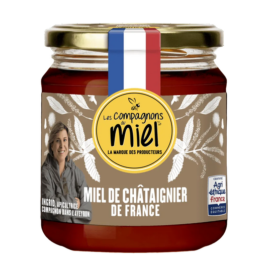 LES COMPAGNONS DU MIEL French Chestnut Honey 375g