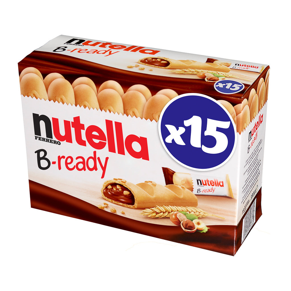 NUTELLA Crunchy Biscuits with Hazelnut and Cocoa Spread - B-ready x15