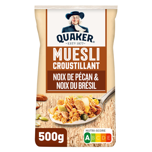 QUAKER Muesli Cereal with Pecans & Brazil Nuts 500g