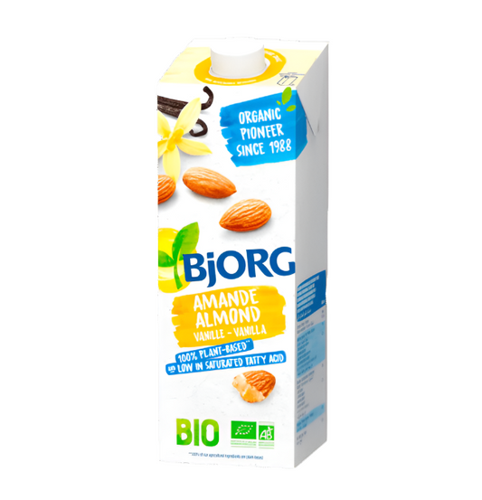 BJORG Leche de almendras orgánica con vainilla 1L