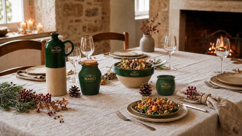 MAILLE Cruchon Bi Matière Vert Forêt Maille de la Manufacture de Digoin