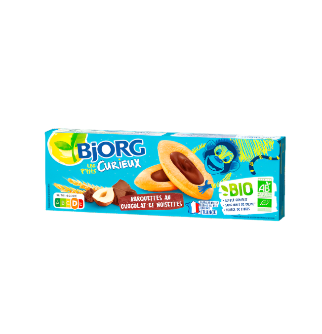 BJORG Les P'tits Curieux Chocolate Barquettes 120g