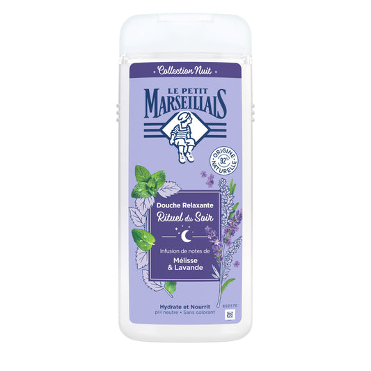LE PETIT MARSEILLAIS relaxing shower lemon balm and lavender 65cl
