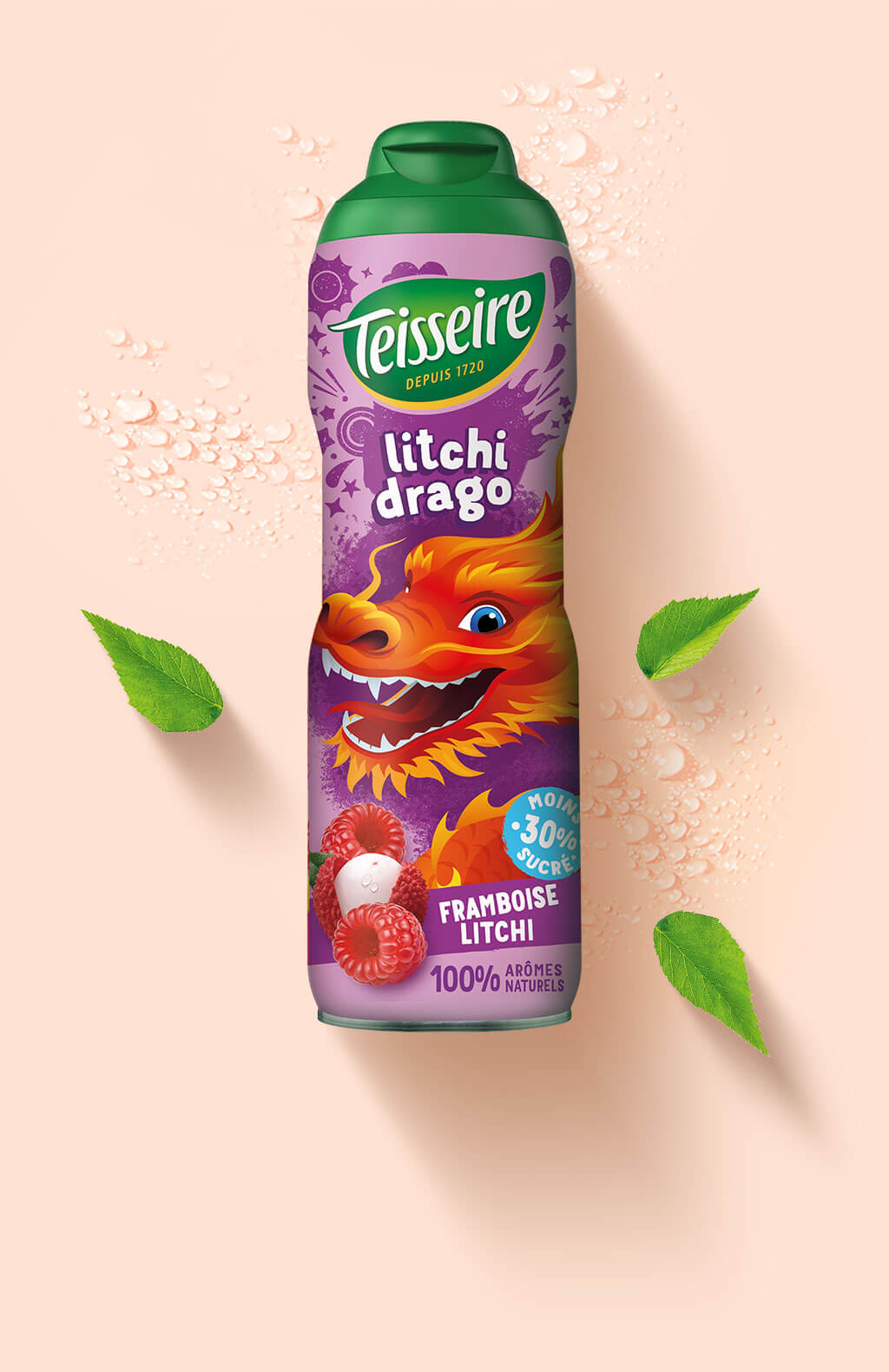 TEISSEIRE Sirup Himbeer-Litschi 60CL
