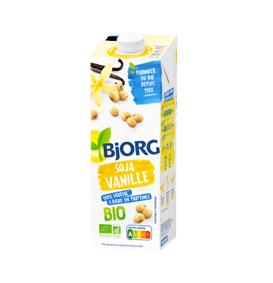 BJORG Bebida vegetal de soja orgánica con vainilla 1L