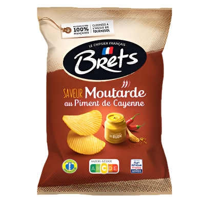 BRETS chips with Moutard with chili pepper Cayenne 125g