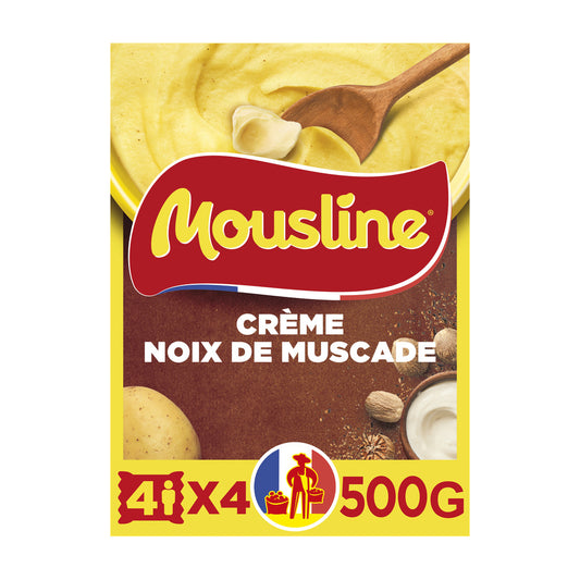 MOUSLINE mashed potatoes cream and nutmeg 4x125g