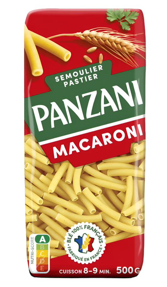 PANZANI Makkaroni – Hergestellt aus 100 % französischem Weizen – 500 g