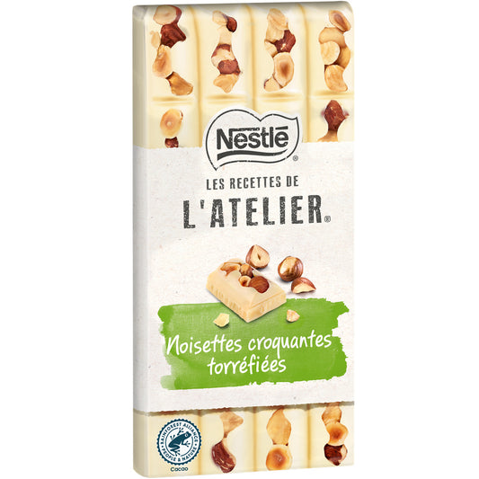 NESTLÉ white chocolate hazelnut bar 170g