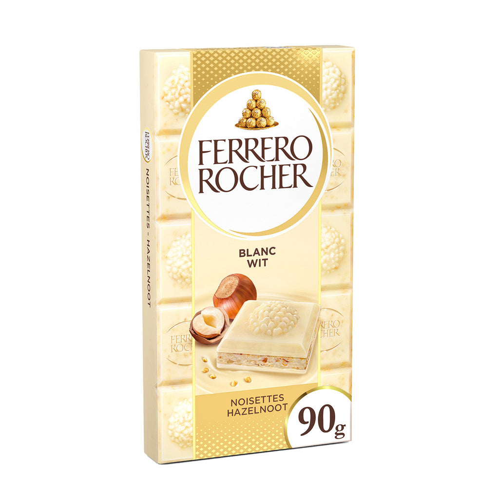 FERRERO ROCHER - White Chocolate with Hazelnuts 90g
