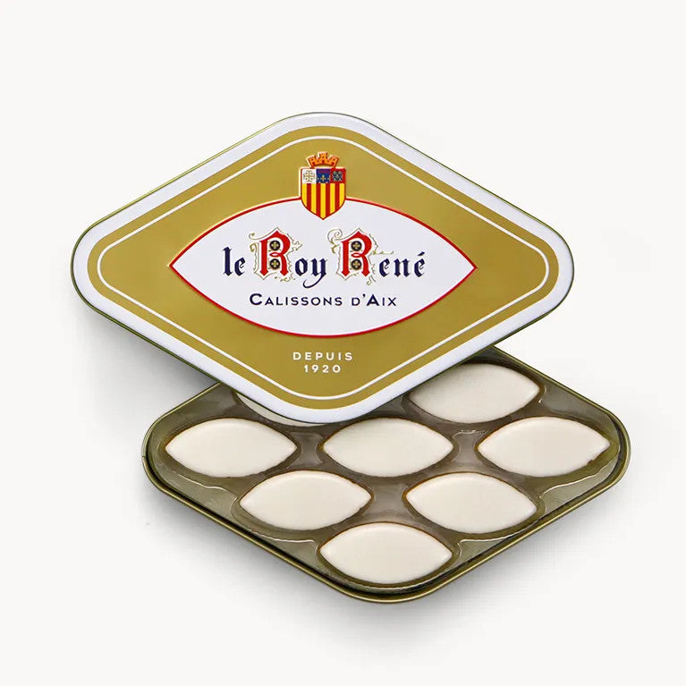 CALISSONS D'AIX en forme de losange Le Roy René en boîte métal (36 calissons)