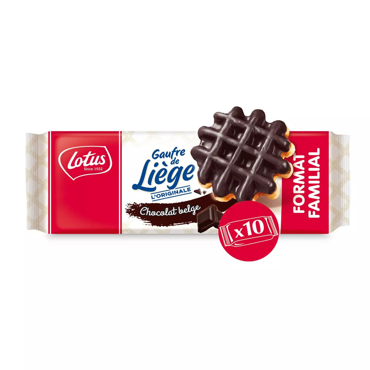 LOTUS waffle of Liège family size chocolate 518g